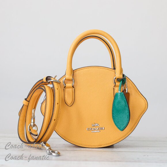 Coach Handbags - NWT Coach CR251 Lemon Leather Crossbody *Limited*
